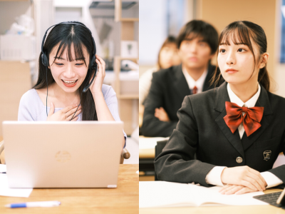 コースは毎月変更可!授業は対面/ライブ配信/動画視聴があり学び方も自由です。